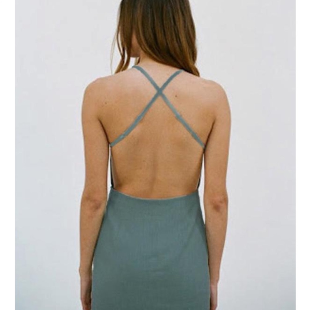 Paloma Wool Linen Forest Green Dress